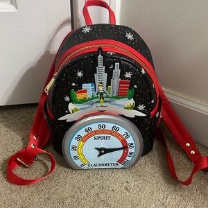 Loungefly Black and Red ELF mini Backpack